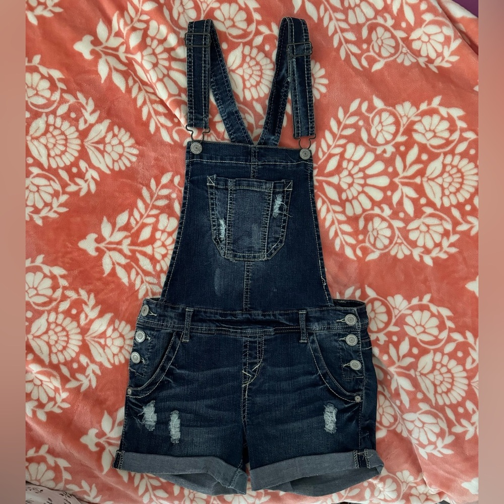 MOVING SALE - Wallflower Dark Denim Short Overalls